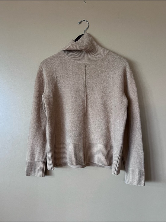 Alashan Sweaters - Alashan Merino Wool Cream Turtleneck Sweater US M